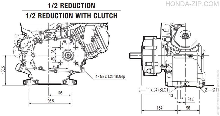 Двигатель бензиновый HONDA GX270UT2X