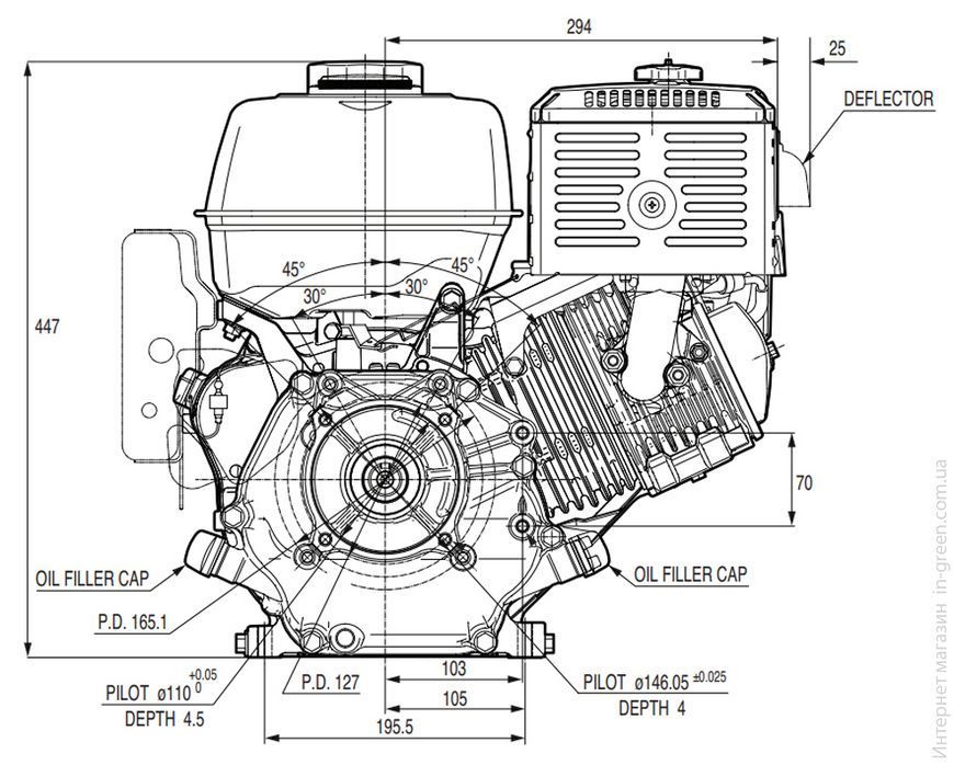 Двигатель бензиновый HONDA GX 390 UT2X SX Q4 OH