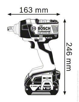 Гайковерт Bosch GDS 18 V-EC 250