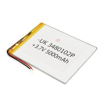 Літій-полімерний акумулятор 4*80*102mm 3,7V (Li-ion 3.7В 5000мА&middot;год)