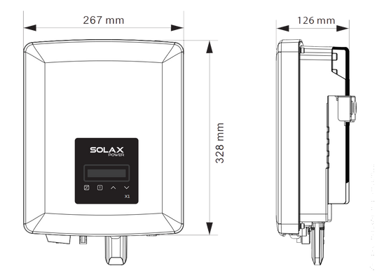 Сетевой однофазный инвертор Solax PROSOLAX Х1-1.1-SD