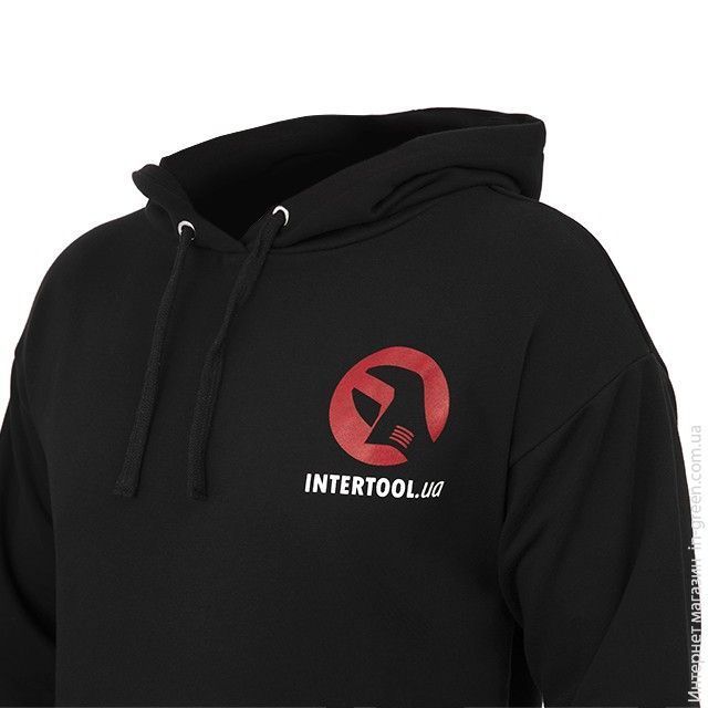 Худі чорний XL INTERTOOL SP-4004