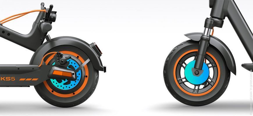Электросамокат YADEA KS5 36V 10Ah, 600W голубой/Серый
