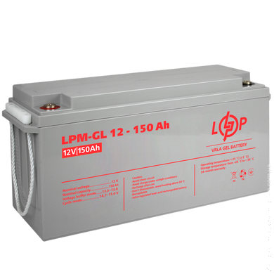 Акумулятор гелевий LPM-GL 12V - 150 Ah