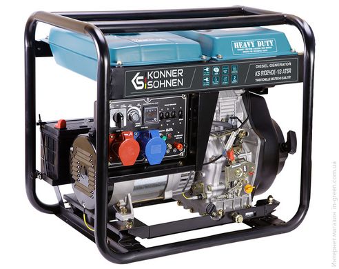 Дизельний генератор KONNER&SOHNEN KS 9102HDE-1/3 atsR ( EURO II )