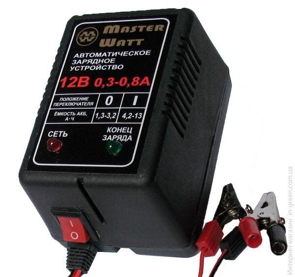 Зарядний пристрій MASTER WATT 0.3-0.8A 12В