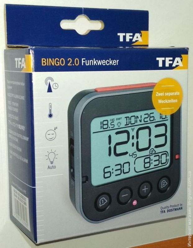 Будильник TFA "BINGO 2.0" (60255001)