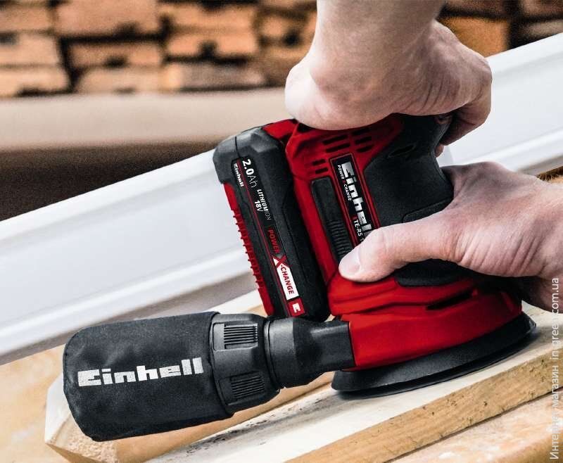 Аккумуляторная эксцентриковая шлифмашина EINHELL TE-RS 18 Li Solo